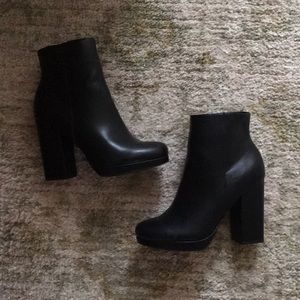 JUSTFAB booties. Great condition. Worn once.